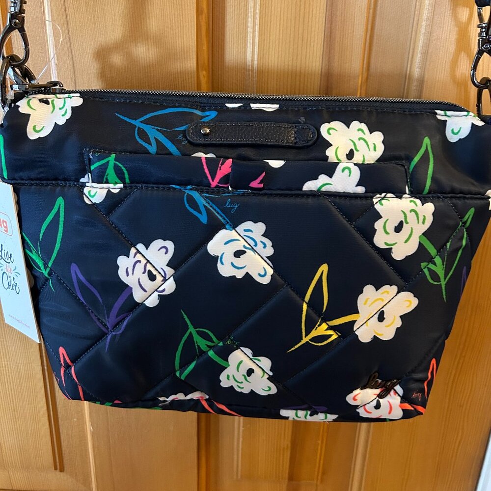 NEW Lug Flare Crossbody / Purse - Bright Floral/Navy